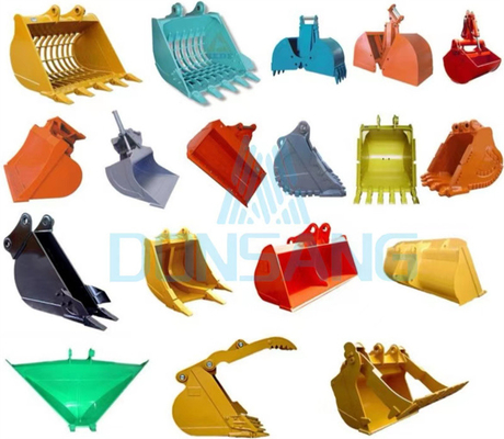 30T 40T Excavator Crusher Bucket Rock Jaw Crusher Bucket Blue Yellow